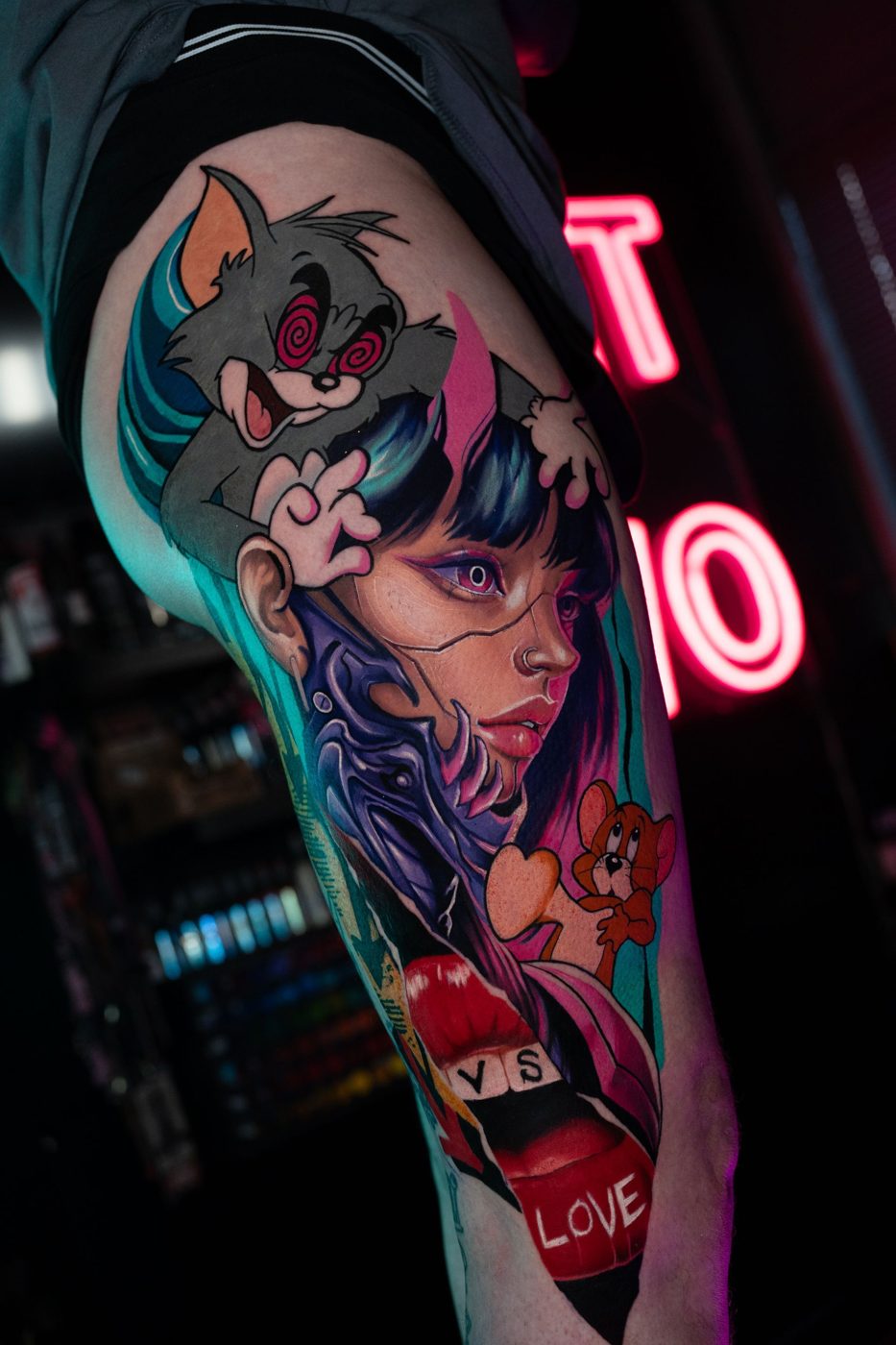 Surrealist Colour Bomb Mashups tattoo 16
