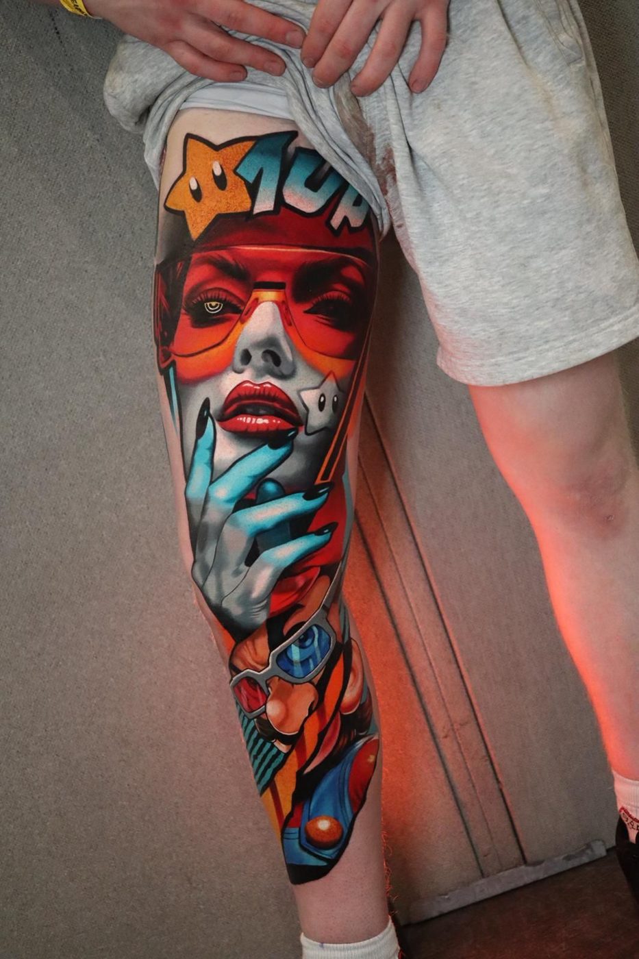 Surrealist Colour Bomb Mashups tattoo 11