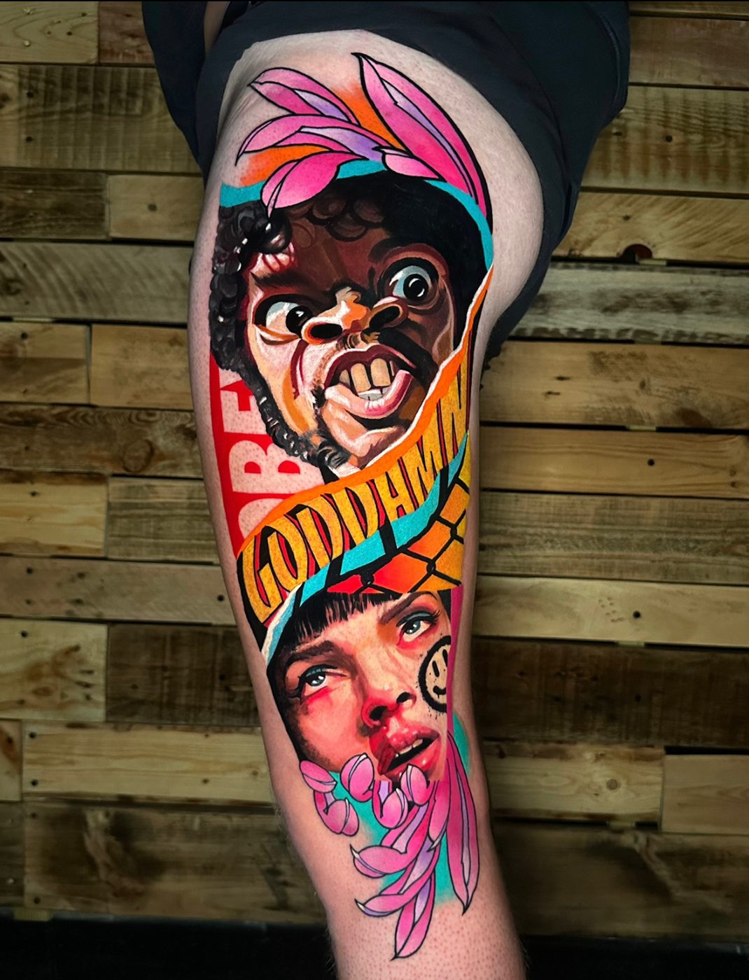 Pulp Fiction colour mashup sleeve