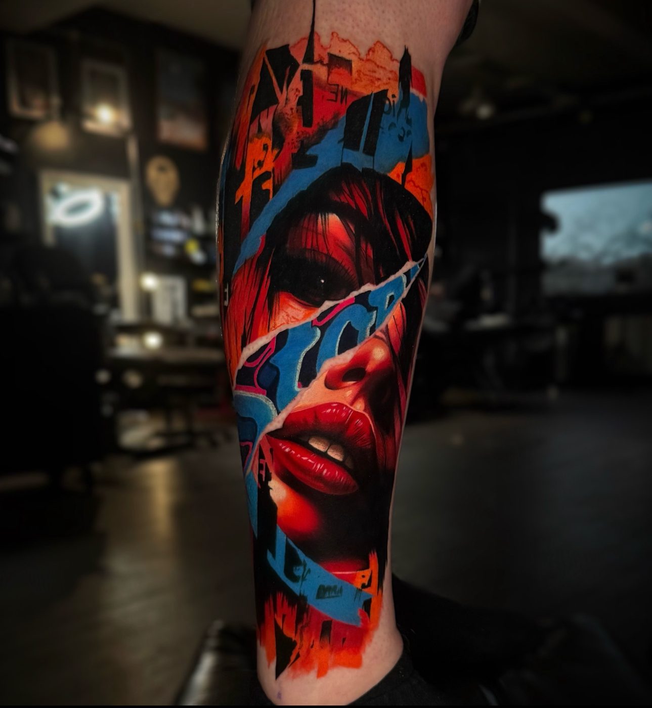 Surrealist Colour Bomb Mashups tattoo 18