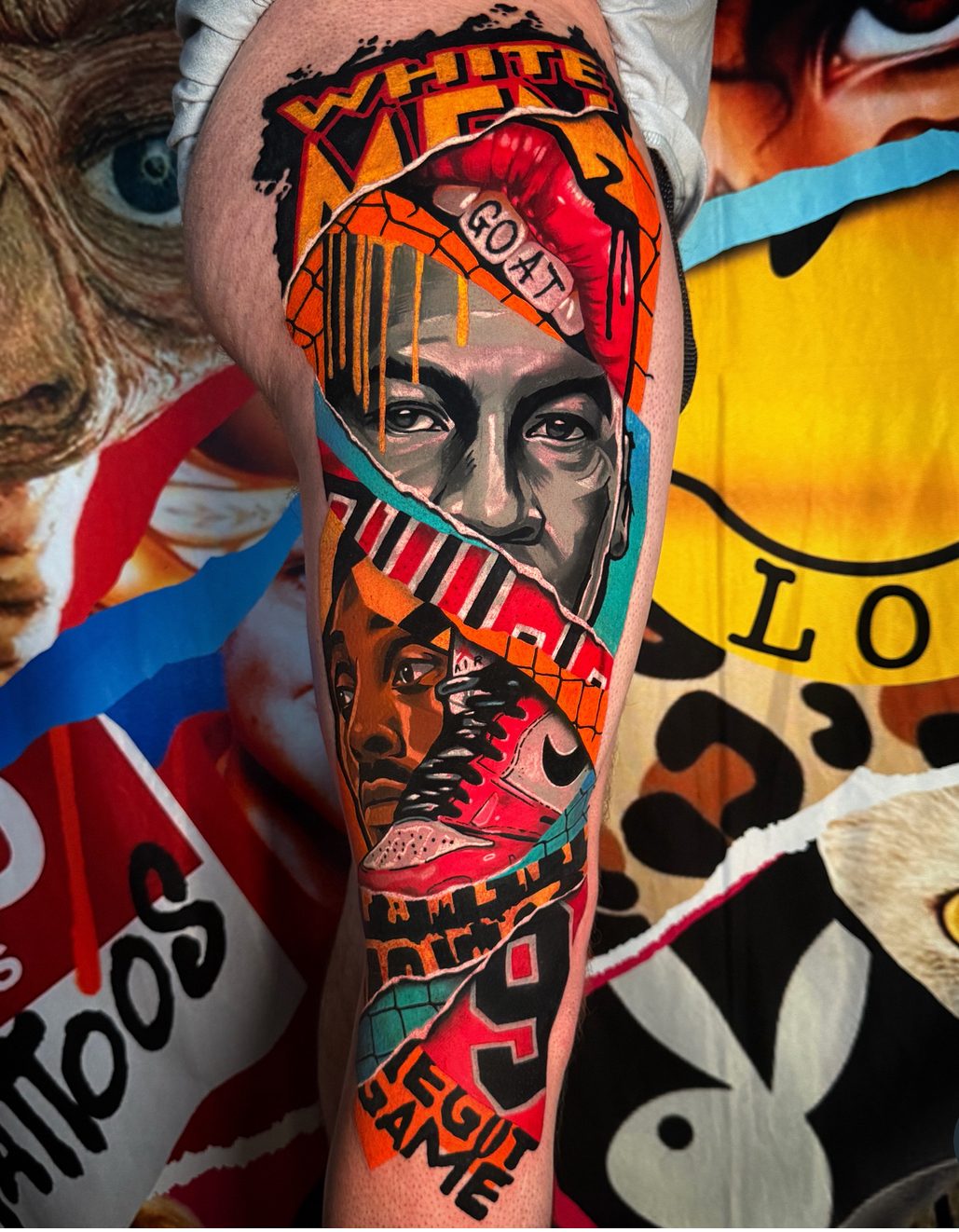 Surrealist Colour Bomb Mashups tattoo 26
