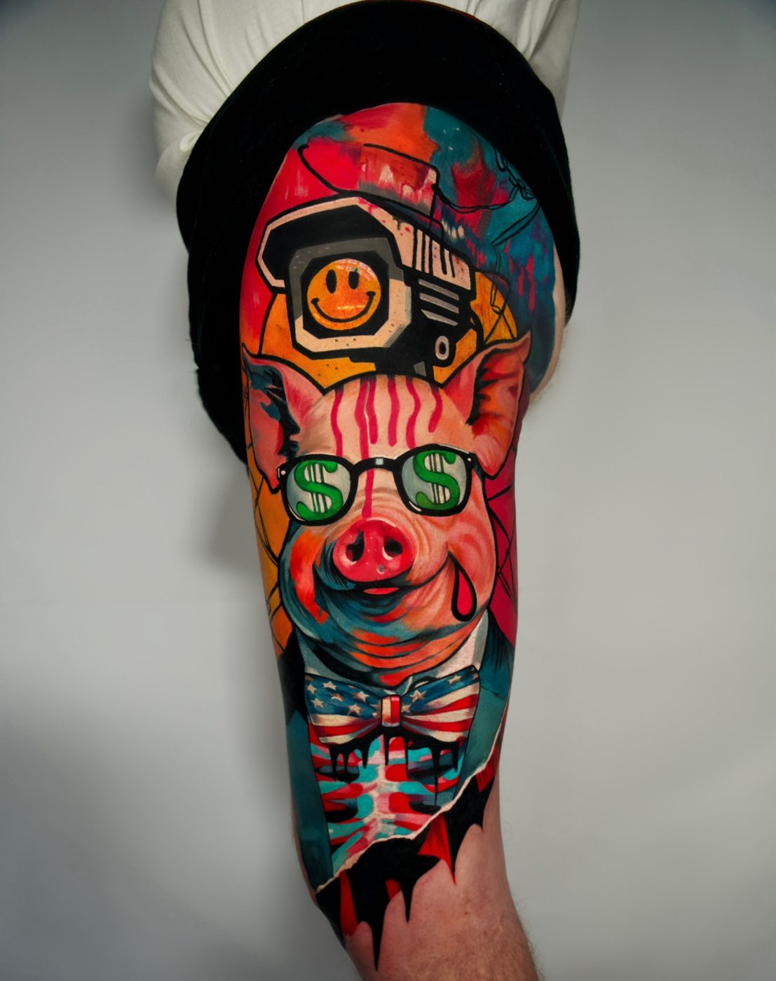 Surrealist Colour Bomb Mashups tattoo 21