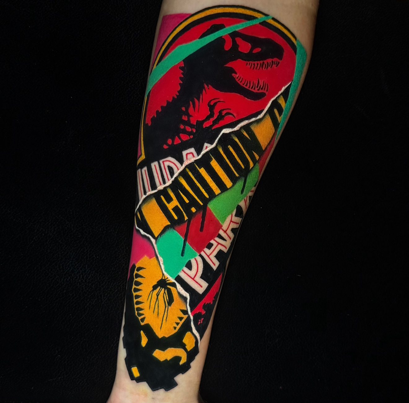 Surrealist Colour Bomb Mashups tattoo 22