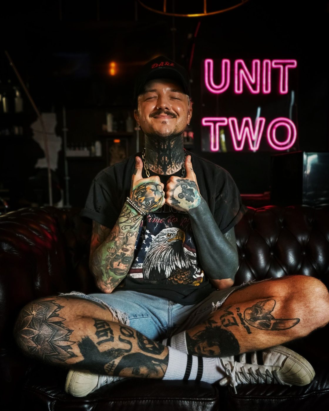 Simon at Unit Two Tattoo Studio, Brighton